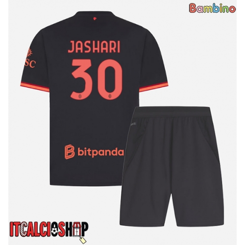 AC Milan Ardon Jashari #30 Terza Maglia Bambino 2026-27 Manica Corta (+ Pantaloni corti)
